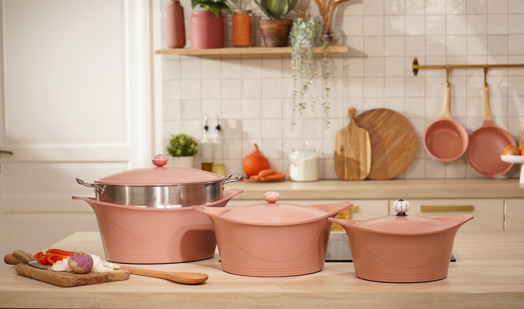 COOKUT - Cocotte 33 CM OVALE GUIMAUVE (Rose)
