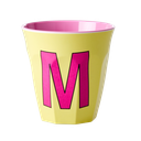 RICE - Lettre "M" Rose - Gobelet 250 ML - MEDIUM 
