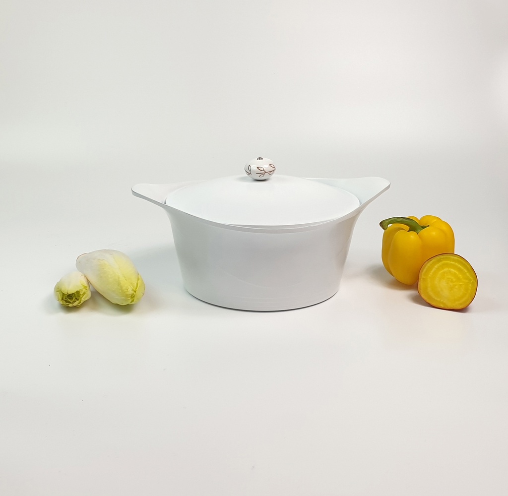 COOKUT - Cocotte 28 CM POLAIRE (Blanche)