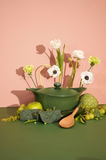 COOKUT - Cocotte 28 CM FOUGERE (Vert Foncé)